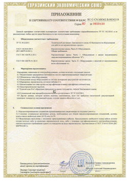 12.03.2015 Ленинск-Кузнецкий - ЗАО СиБиСи(Япония) г.Москва. Приложение к сертификату Видеокамеры для систем охранного видеонаблюдения т.м.GANZ. ТР ТС 020/2011